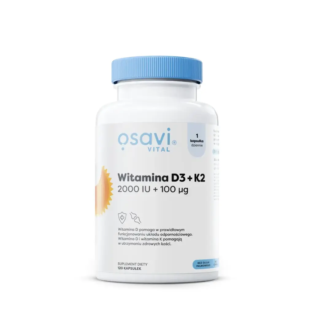 Osavi Witamina D3 2000 IU + K2 100μg x 120 kaps.