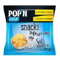 POP'N CHRUP Snacki Popcornowe Sól Morska 35g