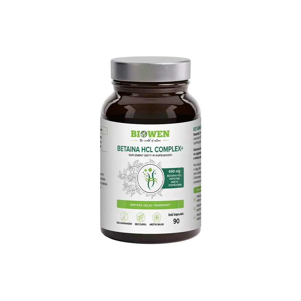 Betaina HCL + Pepsyna x 90 kaps.