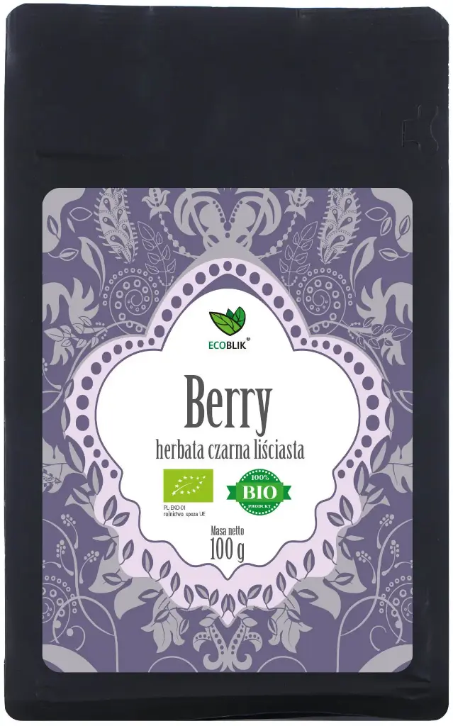 BeOrganic Herbata Czarna Berry 100g EKO