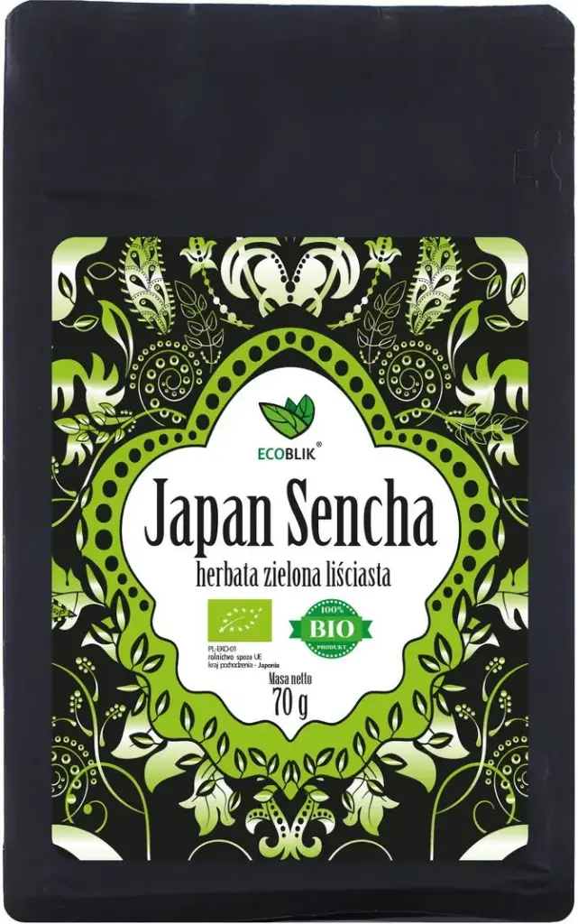 BeOrganic Herbata Zielona Japan Sencha 70g EKO