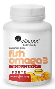 Aliness Fish Omega 3 FORTE Trójglicerydy 500/250mg x 90 kaps.