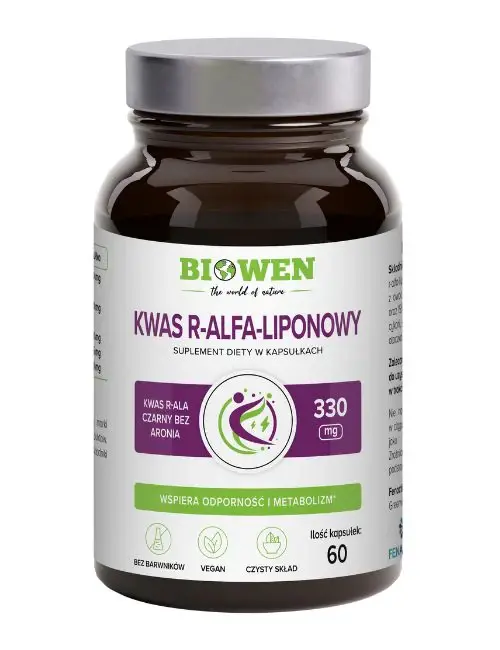 Biowen Kwas R-Alfa-Liponowy x 60 kaps.