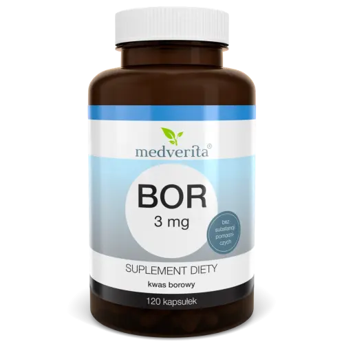 Medverita Bor 3mg Kwas Borowy x 120 kaps.