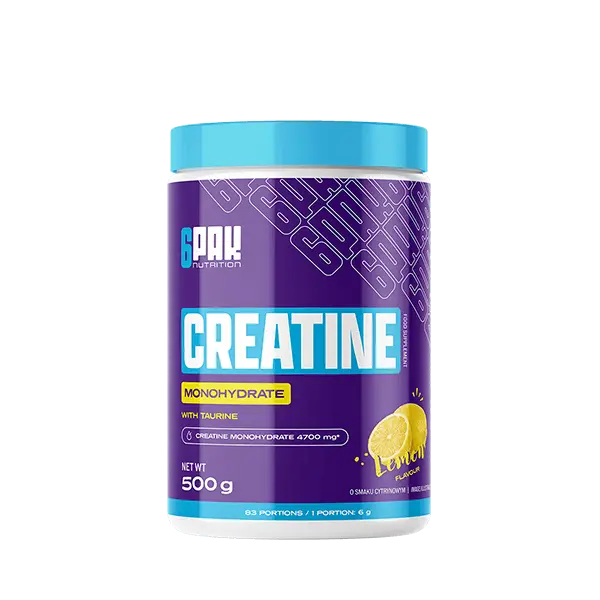 6PAK Creatine Monohydrate 500g Lemon
