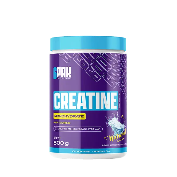 6PAK Creatine Monohydrate 500g Natural
