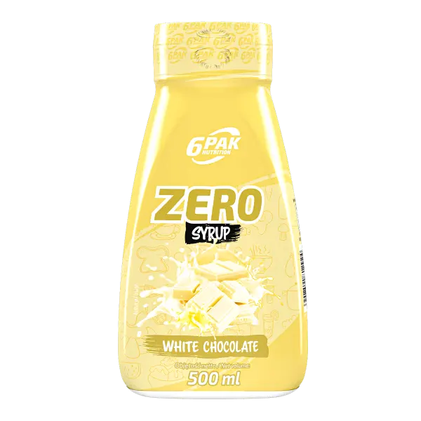 6PAK Syrup Zero 500ml White Chocolate