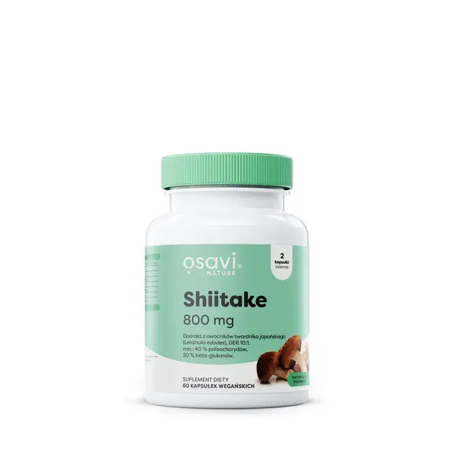 Osava Shiitake 800mg x 60 kaps.