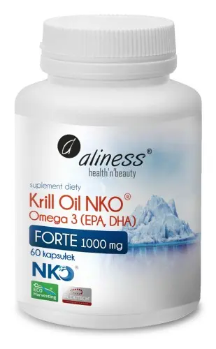 Aliness Krill Oil NKO™ Omega 3 1000mg x 60 kaps.