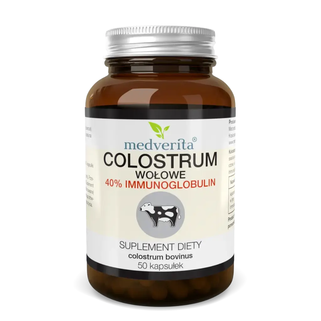 Medverita Colostrum Wołowe 400mg x 50 kaps.