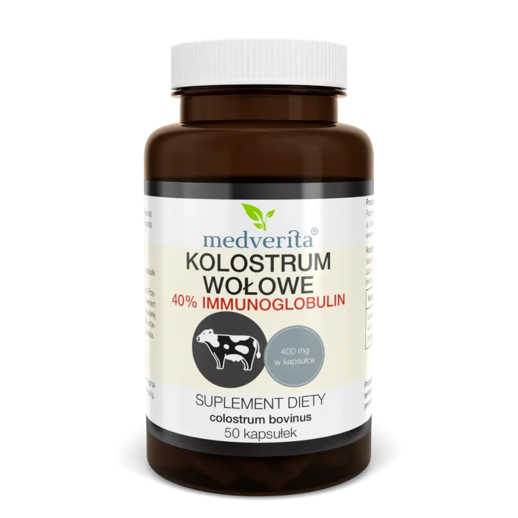 Medverita Colostrum Wołowe 400mg x 50 kaps.