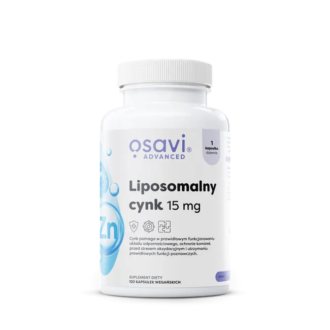 Osavi Liposomalny Cynk 15mg x 120 kaps.