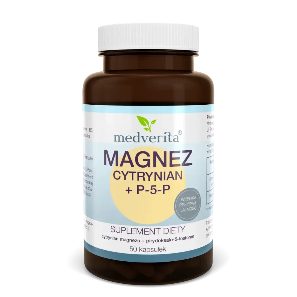 Medverita Magnez Cytrynian + P-5-P x 50 kaps.