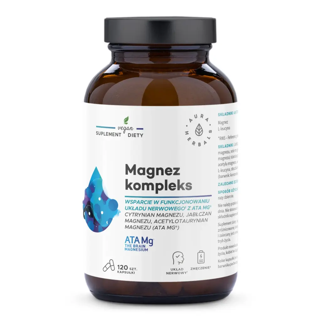 Aura Herbals Magnez Kompleks ATA Mg® x 120 kaps.