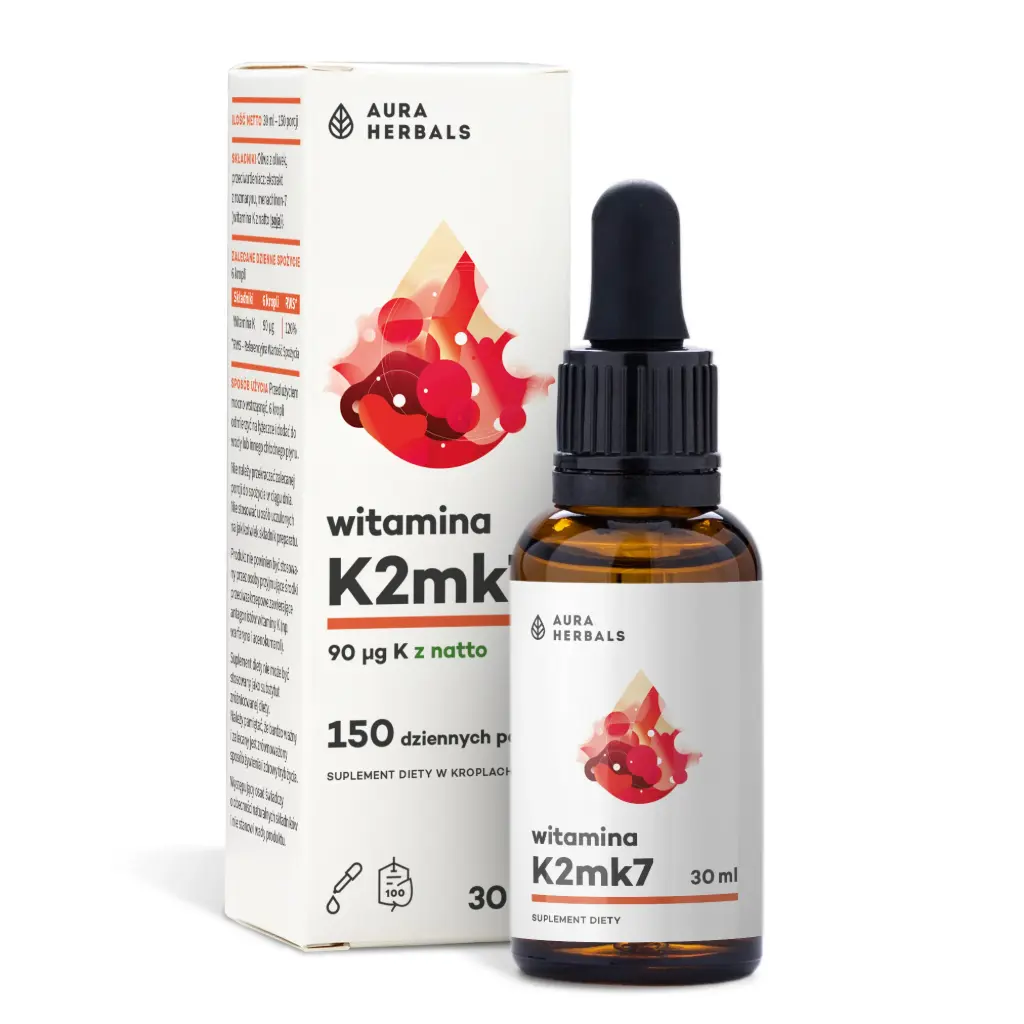 Aura Herbals Witamina K2 90µg (krople) x 30ml