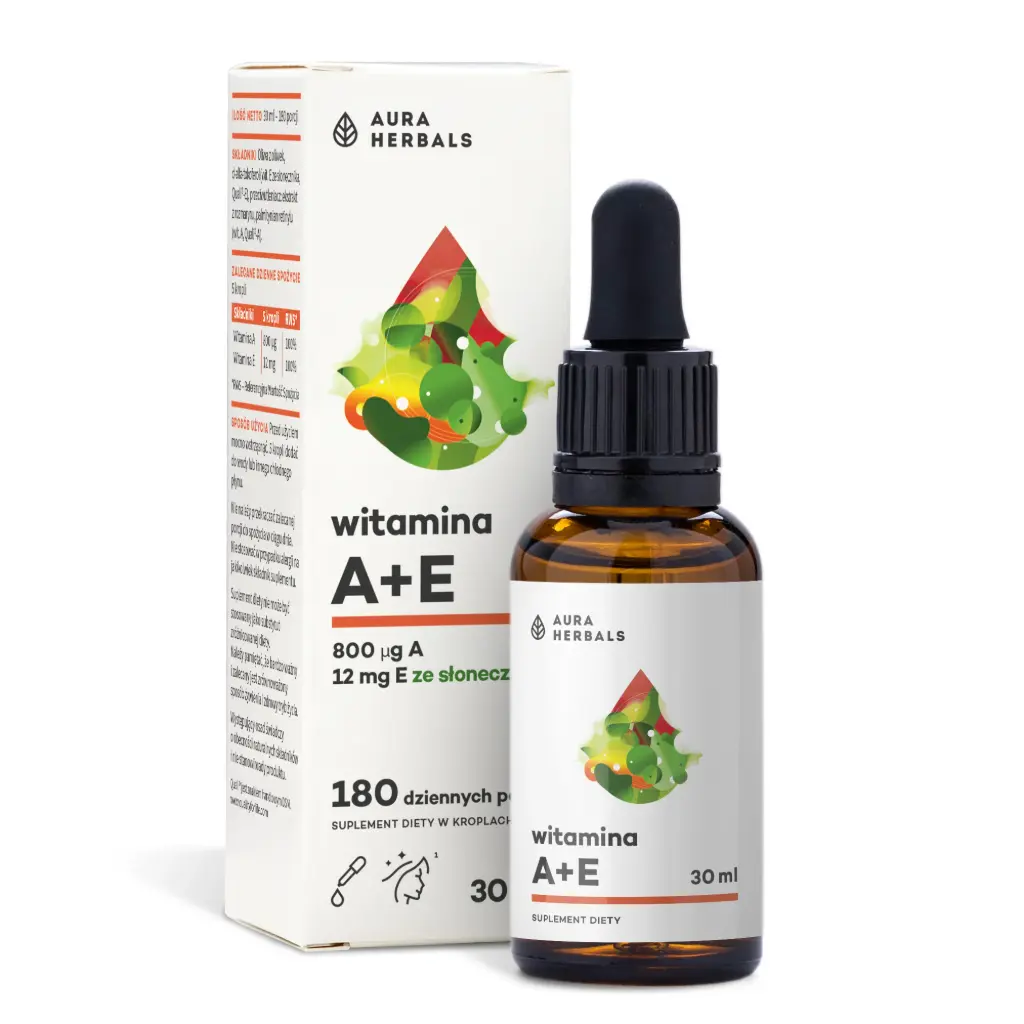 Aura Herbals Witamina A + E (krople) x 30ml