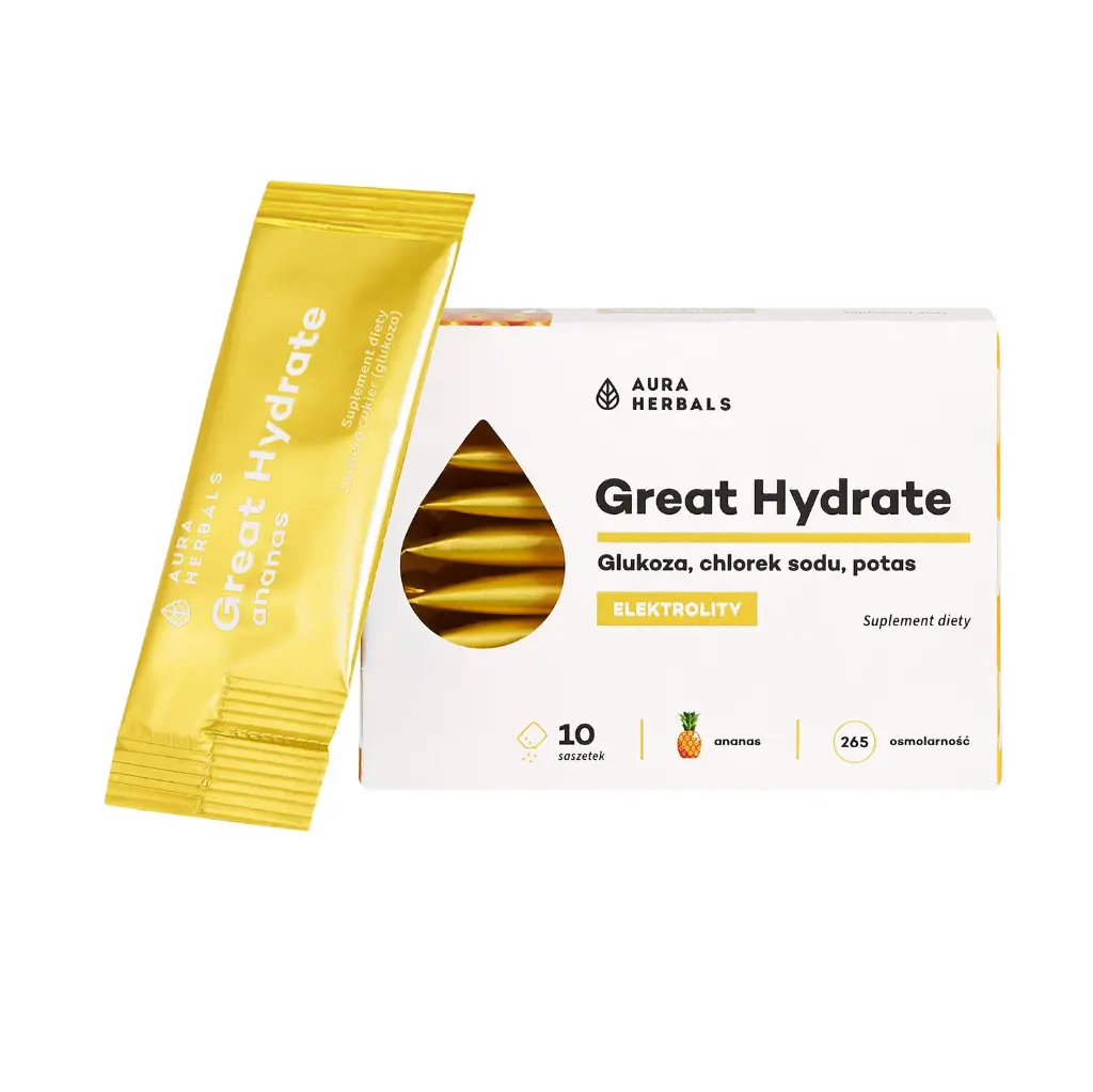Aura Herbals Great Hydrate Elektrolity Ananas x 10 saszetek