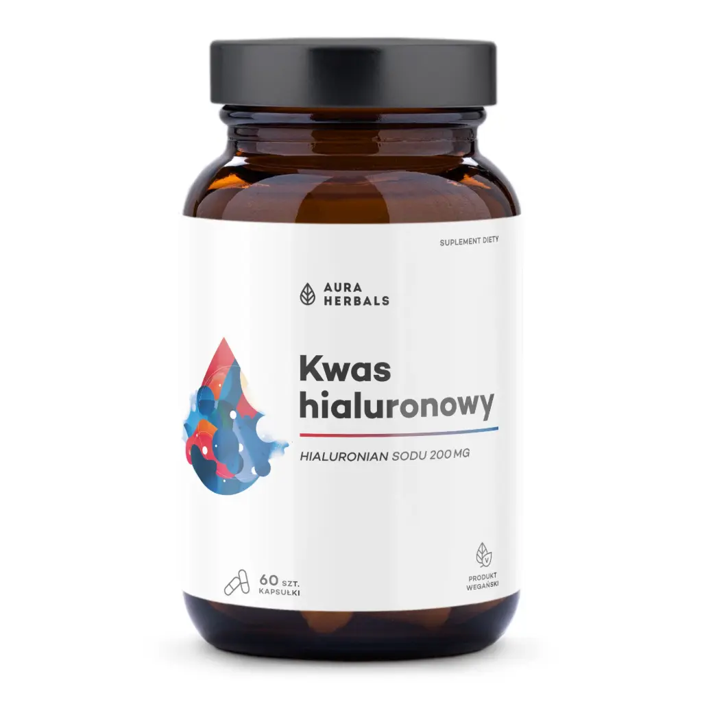 Aura Herbals Kwas Hialuronowy 200mg x 60 kaps.