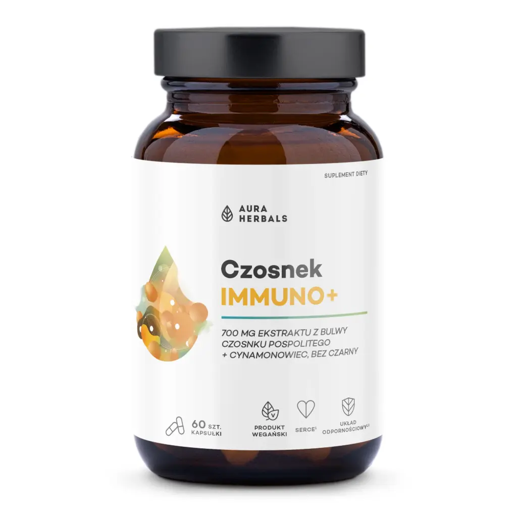 Aura Herbals Czosnek Immuno+ x 60 kaps.