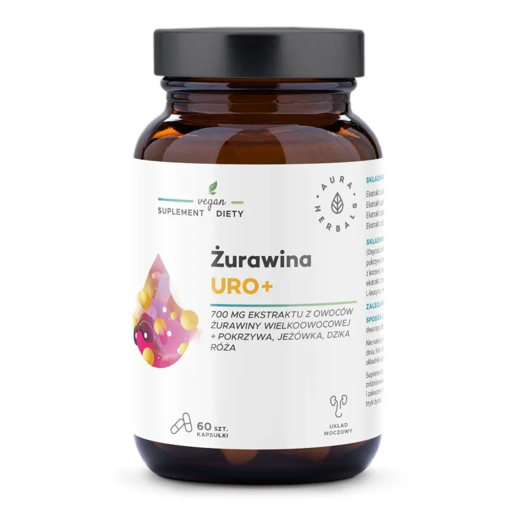 Aura Herbals Żurawina Uro+ x 60 kaps.