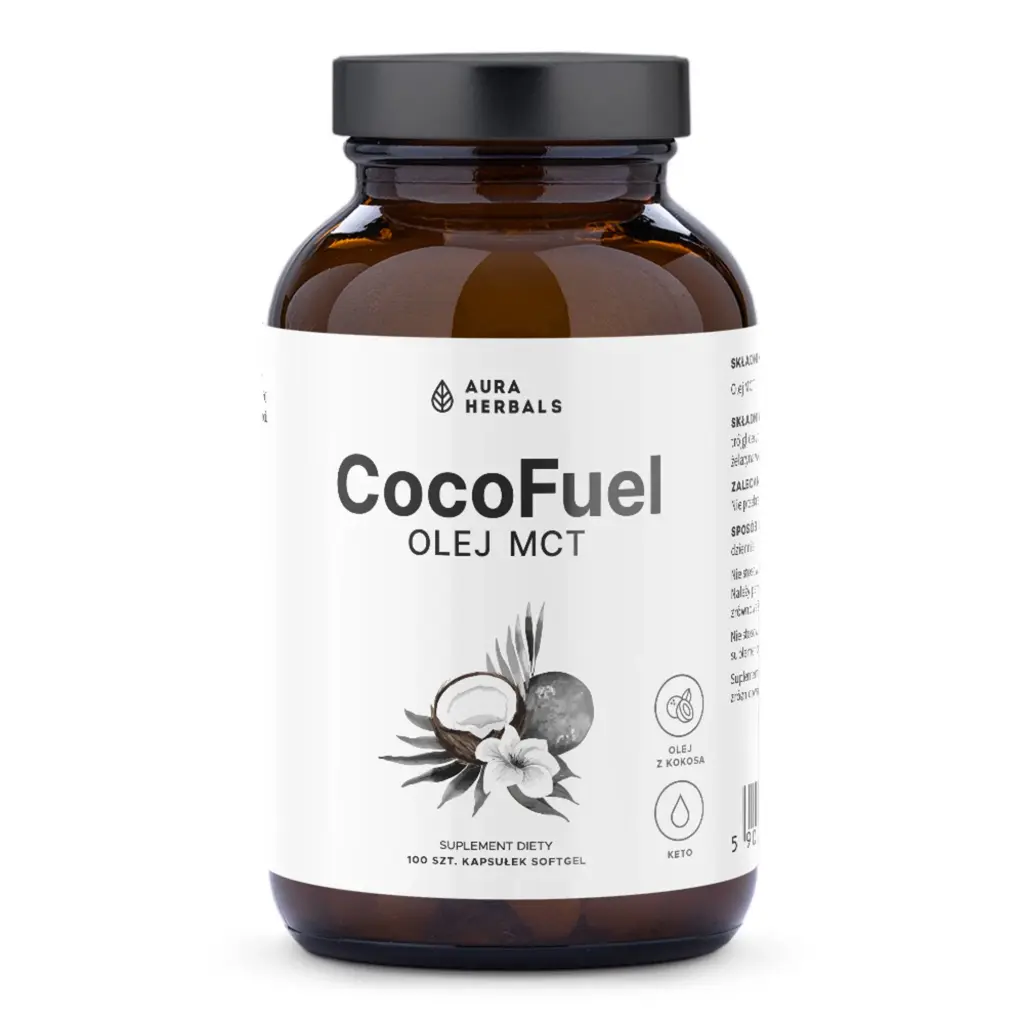 Aura Herbals Coco Fuel Olej MCT x 100 kaps.