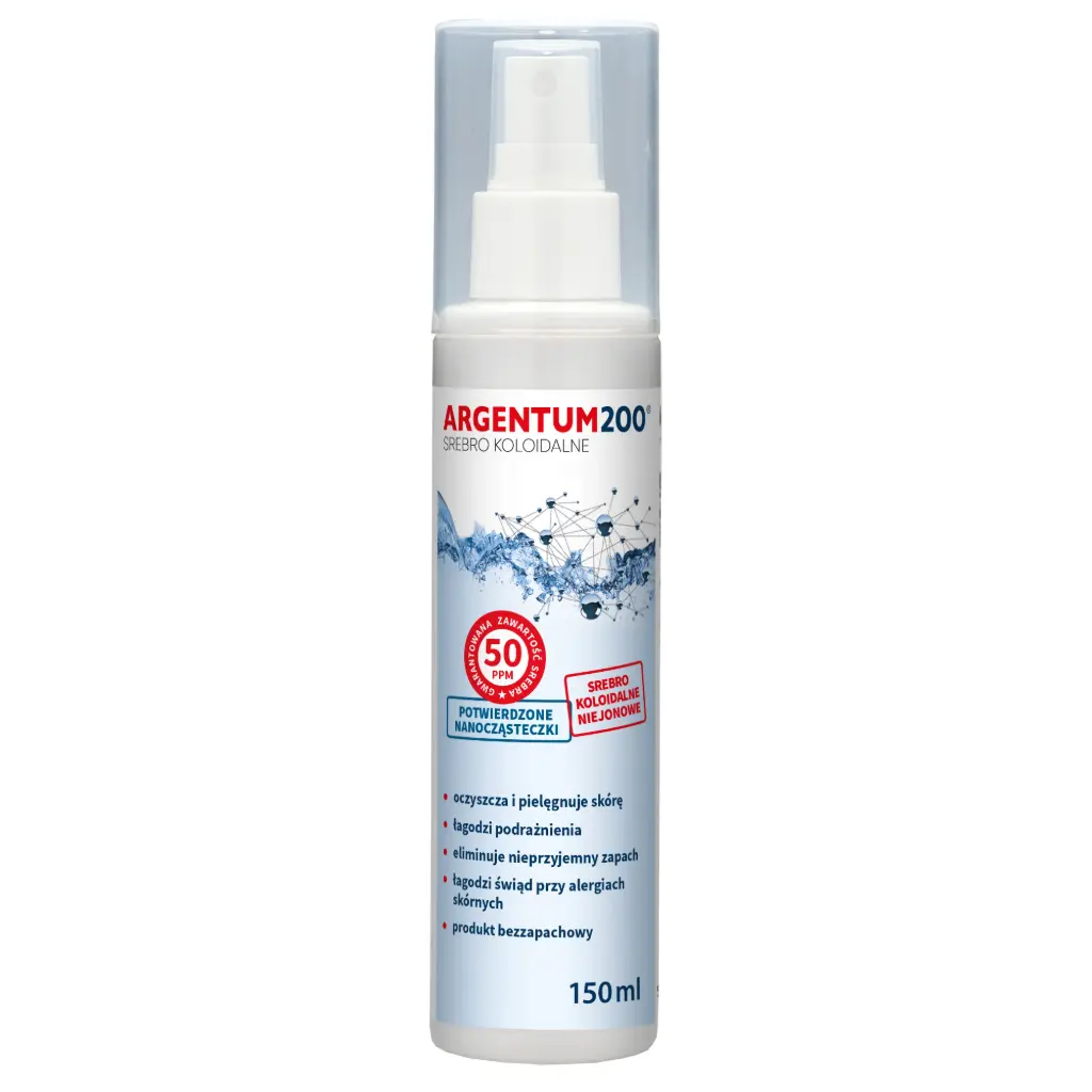 Aura Herbals Argentum200 Srebro Koloidalne 50ppm (aerozol) x 150ml