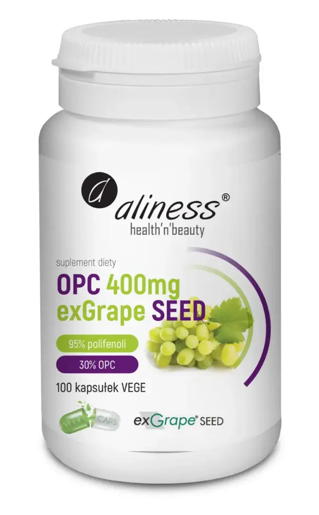 Aliness OPC exGrapeSeeds 400mg x 100 kaps.