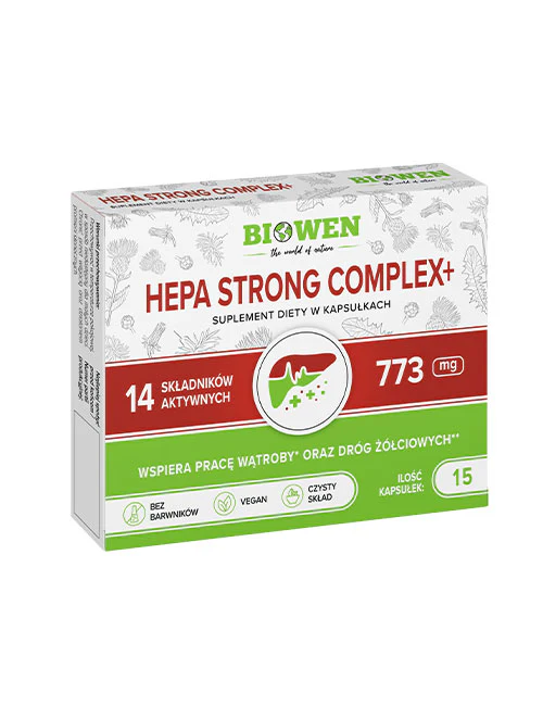 Biowen Hepa Strong Complex+ (blistry) x 15 kaps.