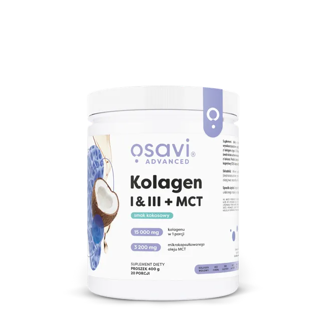 Osavi Kolagen I & III + MCT (kokos) x 400g