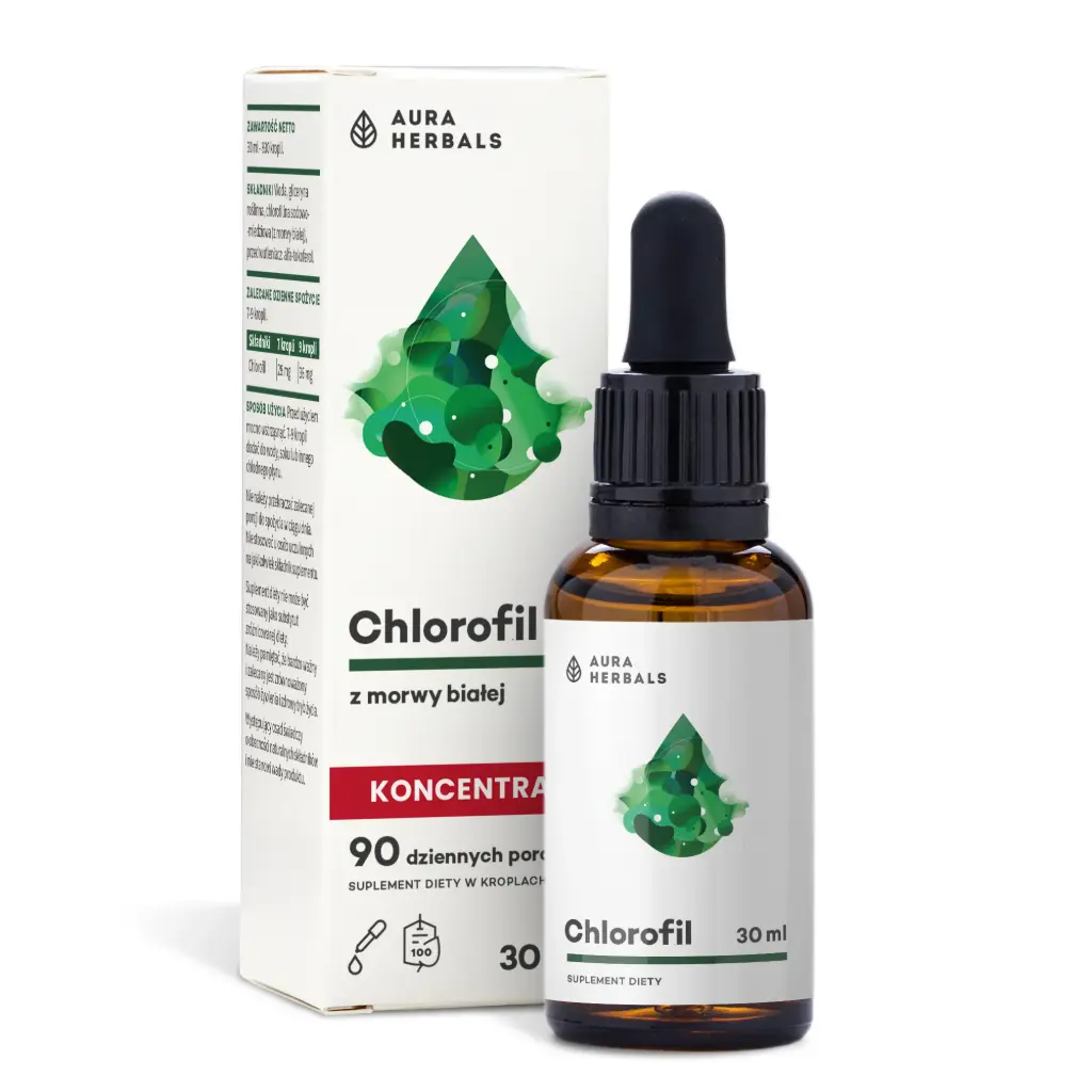 Aura Herbals Chlorofil z Morwy Białej x 30ml