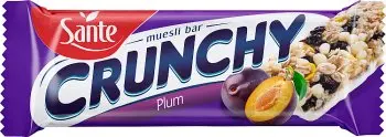 Sante Baton Crunchy Śliwkowy w Polewie Waniliowej 40g