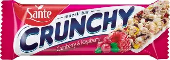 Sante Baton Crunchy Żurawina-Malina w Polewie Waniliowej 40g