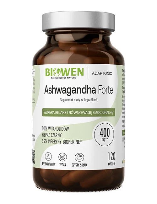 Biowen Ashwagandha Forte 400mg x 120 kaps.
