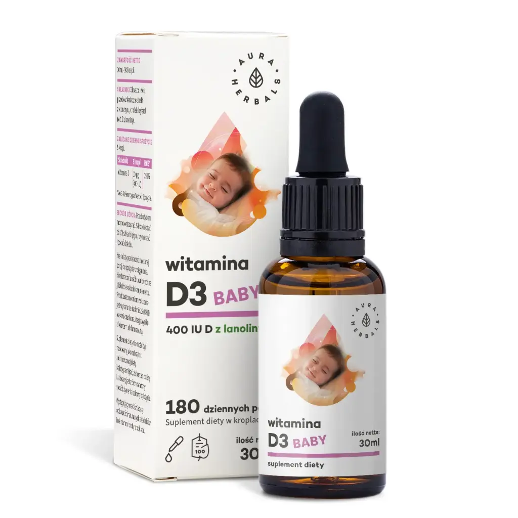 Aura Herbals Witamina D3 Baby 400IU x 30ml