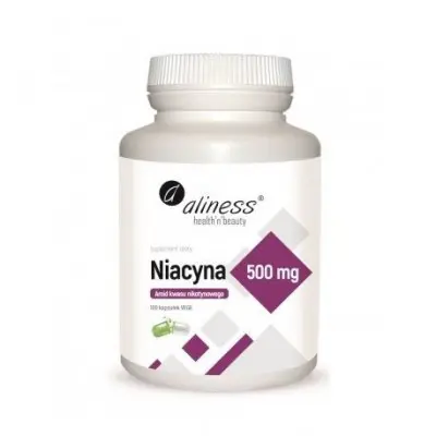 [5903242580772] Niacyna, Amid Kwasu nikotynowego 500 mg x 100 kaps VEGE