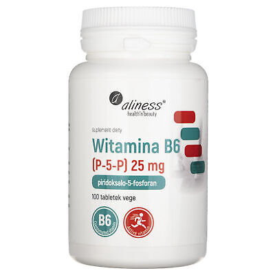 [5903242580659] Witamina B6 (P-5-P) 25 mg x 100 tabletek VEGE