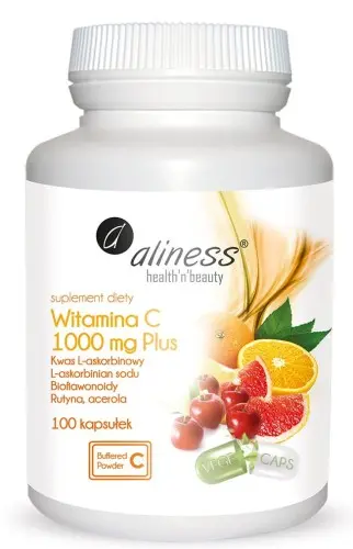 [5902596935696] Witamina C 1000 mg PLUS bioflaw, rutyna, acer. x 100 VEGE kaps.