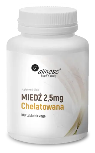 [5903242580581] Aliness Miedź Chelatowana 2,5mg x 100 tabletek