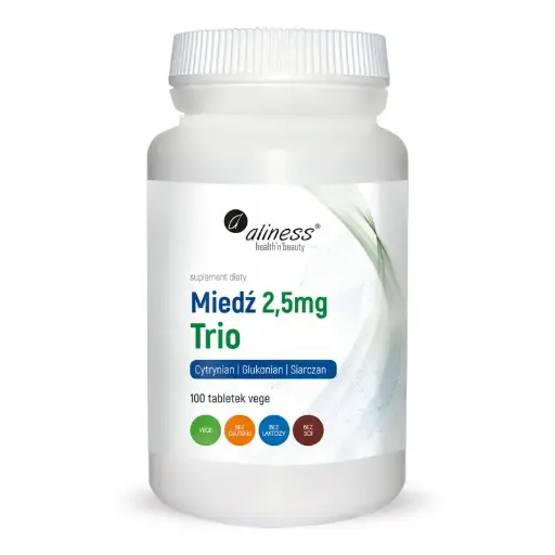 [5903242580598] Miedź trio 2,5 mg x 100 vege tabs.