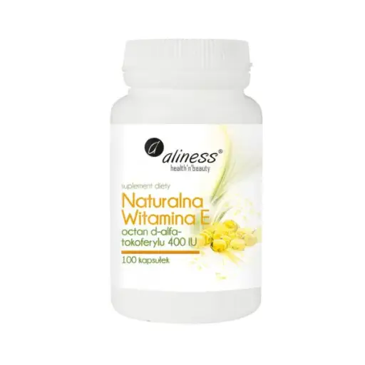 [5902596935658] Naturalna witamina E 400IU D-alfa-tokoferyl x 100 kaps .