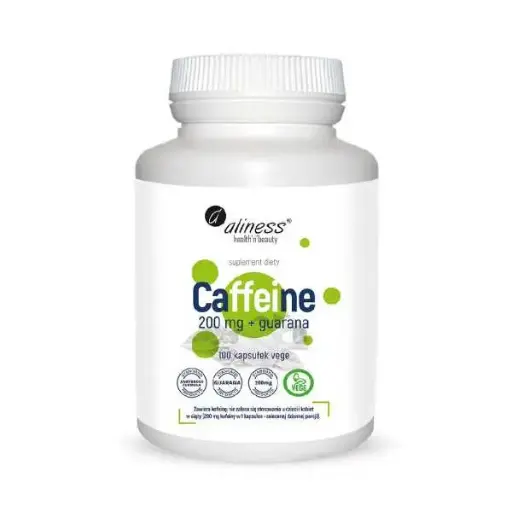 [5902596935504] Caffeine 200 mg z guaraną x 100 Vege caps.