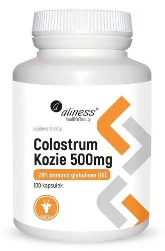 [5903242580703] Colostrum Kozie 28% IG 500 mg x 100 kaps.
