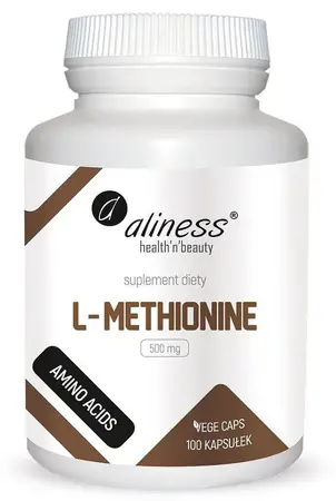 [5903242581052] L-Methionine 500 mg x 100 Vege caps.