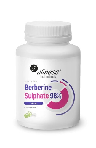 [5902020901396] Berberine Sulphate 99% 400 mg x 60 Vege caps.