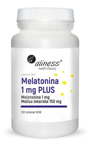 [5903242581151] Melatonina 1 mg PLUS x 100 tabletek Vege