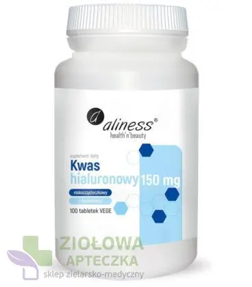 [5903242581854] Kwas hialuronowy niskocząsteczkowy 150 mg x 100 tabletek vege