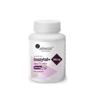 [5903242584107] Inozytol myo/D-chiro, 650mg + B6 x 100 Vege caps