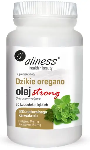 [5903242580475] Aliness Dzikie Oregano Olej Strong 100% Naturalny x 90 kaps.