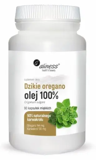 [5903242582639] Dzikie Oregano olej light do rozgryzania 100% naturalny x 90 kapsułek miękkich