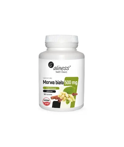 [5902596935597] Morwa biała 4:1 z cynamonowcem i chromem 500 mg x 180 tabletek